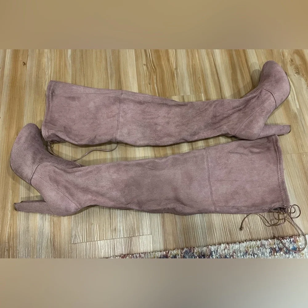 Light Pink Over-the-Knee Boots NWOB